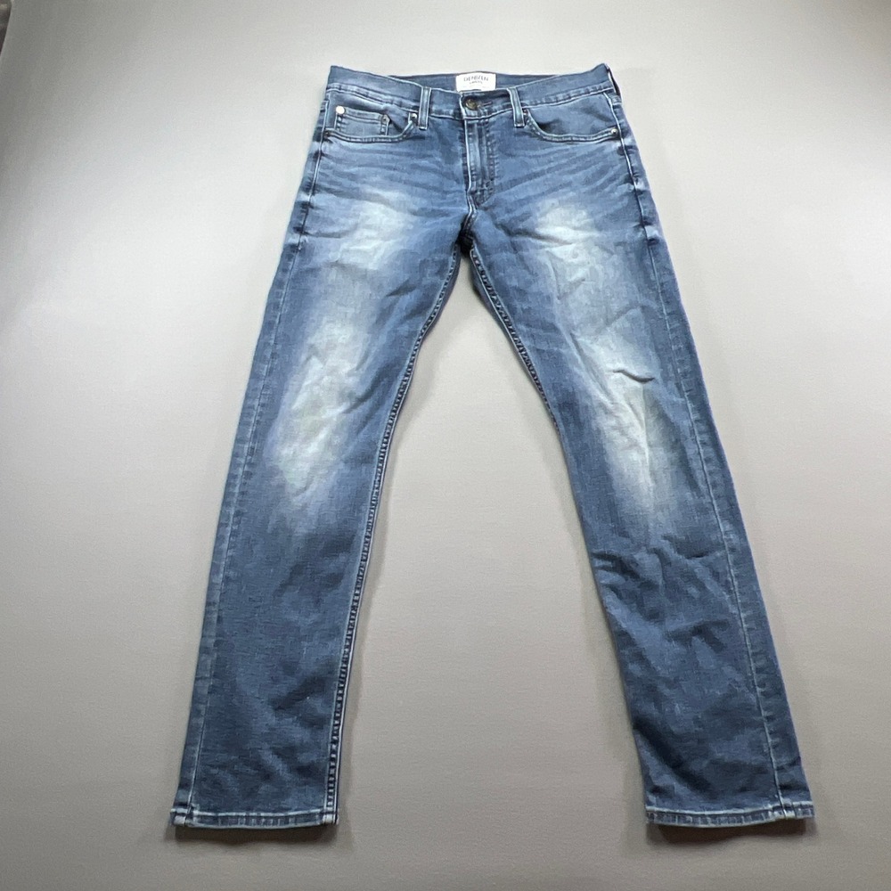 Denizen From Levi's 208 Jeans Mens 30x30 Blue Denim Cotton Regular Fit Taper Leg